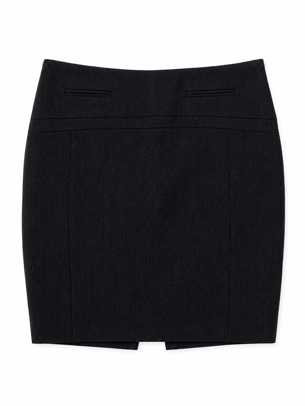 Express Black Pinstripe Mini Pencil Skirt